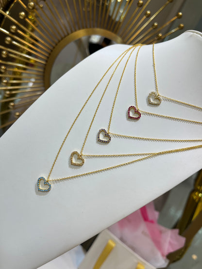 Corazón en Plata con baño de Oro